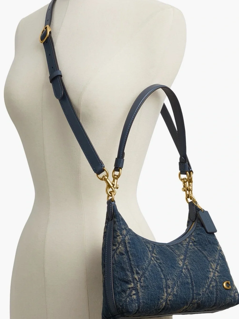 COACH Juliet 25 Quilted Denim Shoulder Bag
